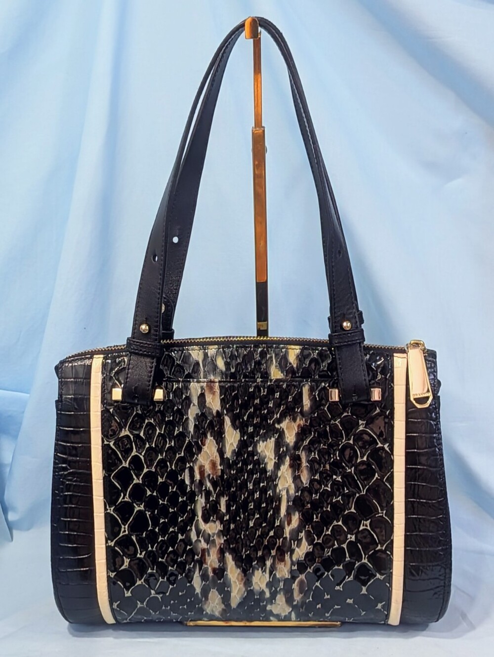 VEUC Brahmin Small Alice in Black Carlisle - Picture 3 of 9
